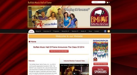 Buffalo Music Hall Of Fame Responsive Website Design